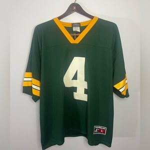 Vintage Logo Athletics Jersey Green Bay Packers #4 Favre Size L Made In USA